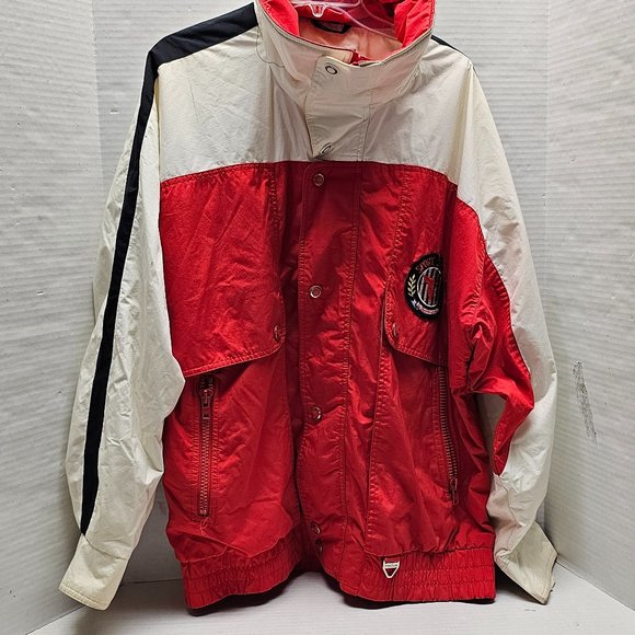 Vintage Hong Kong Mens Bold Jacket Sport TYROLIA by Head Zipper Snap Buttons L - Picture 2 of 16